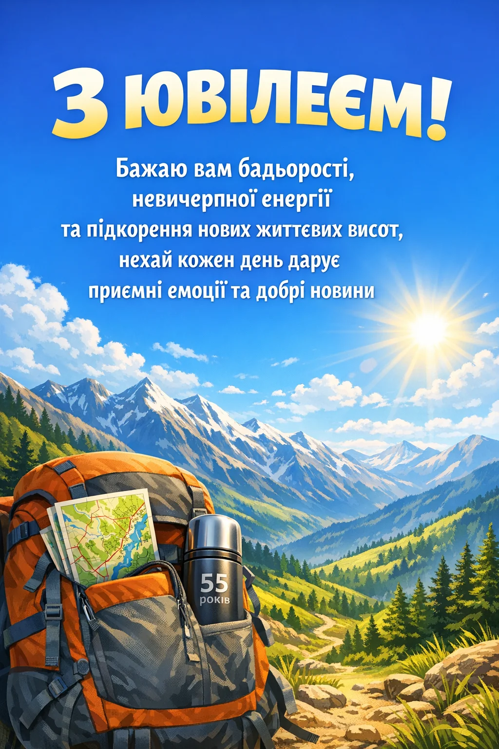 Найкращі вітання з ювілеєм 55 років жінці, які запам’ятаються назавжди