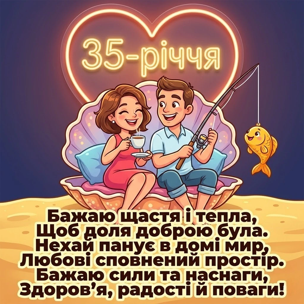 Найкращі побажання батькам на 35-річчя спільного життя
