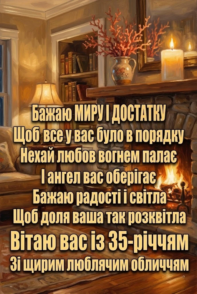 Найкращі побажання батькам на 35-річчя спільного життя
