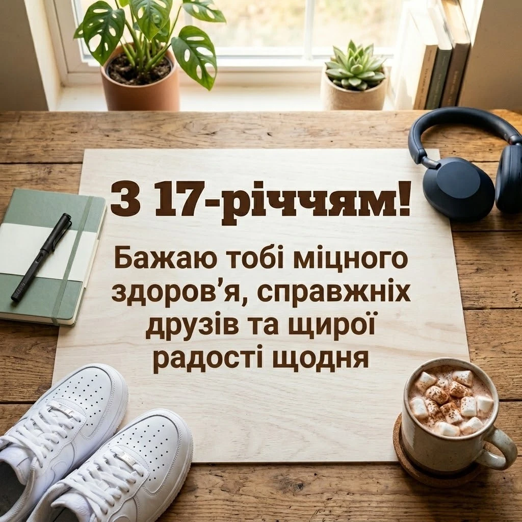 Найкращі привітання з днем народження сину на 17 років у прозі та віршах