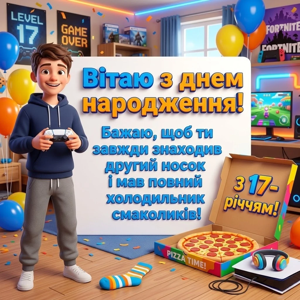 Найкращі привітання з днем народження сину на 17 років у прозі та віршах