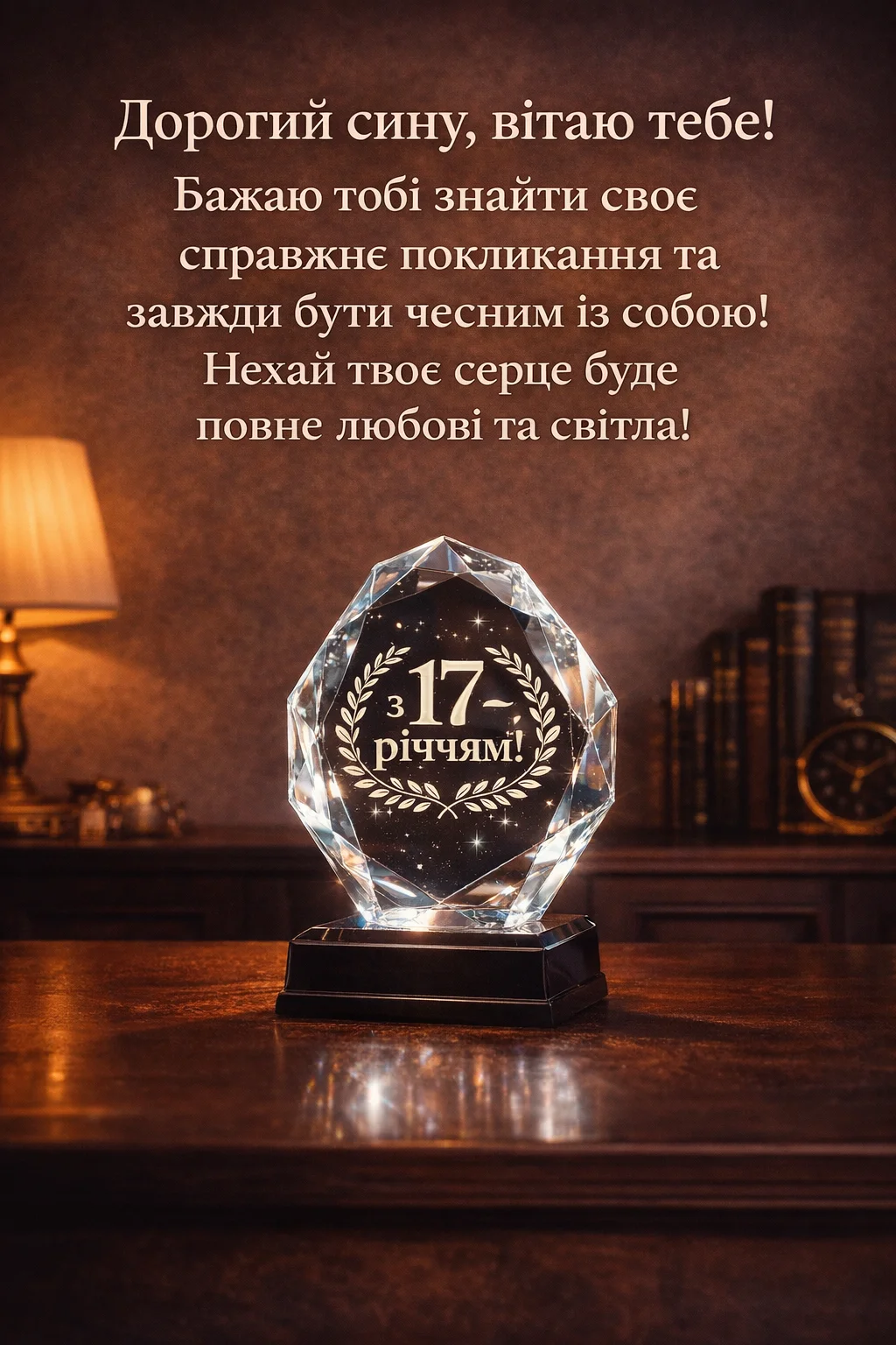 Найкращі привітання з днем народження сину на 17 років у прозі та віршах