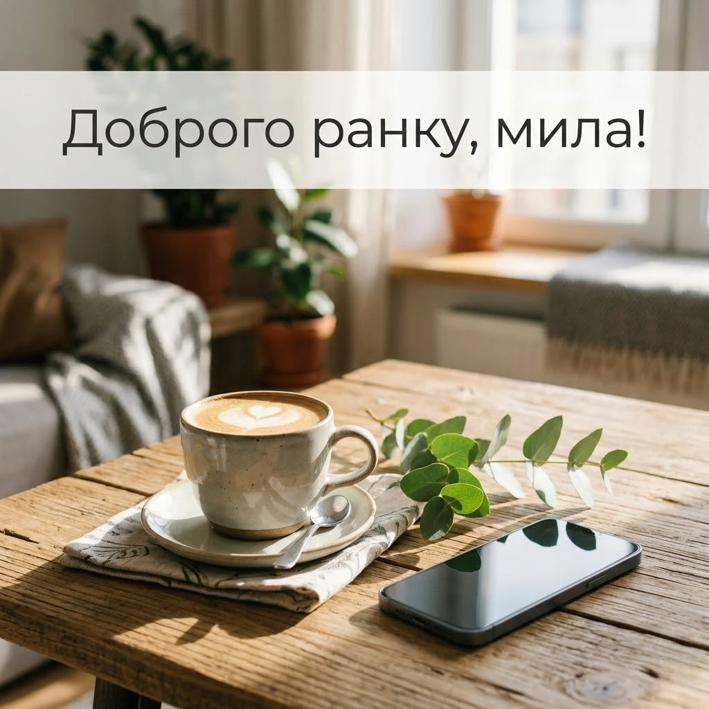 Доброго ранку, мила моя: сучасні картинки та душевні побажання для особливого настрою