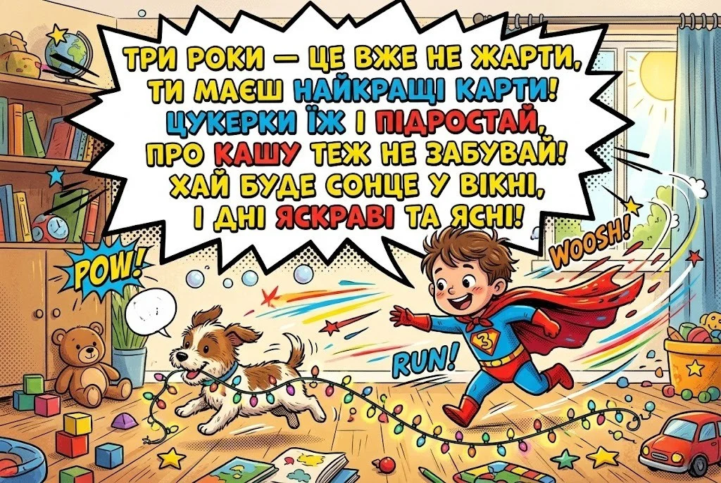 Привітання з днем народження для хлопчика на 3 роки: теплі слова для маленького джентльмена