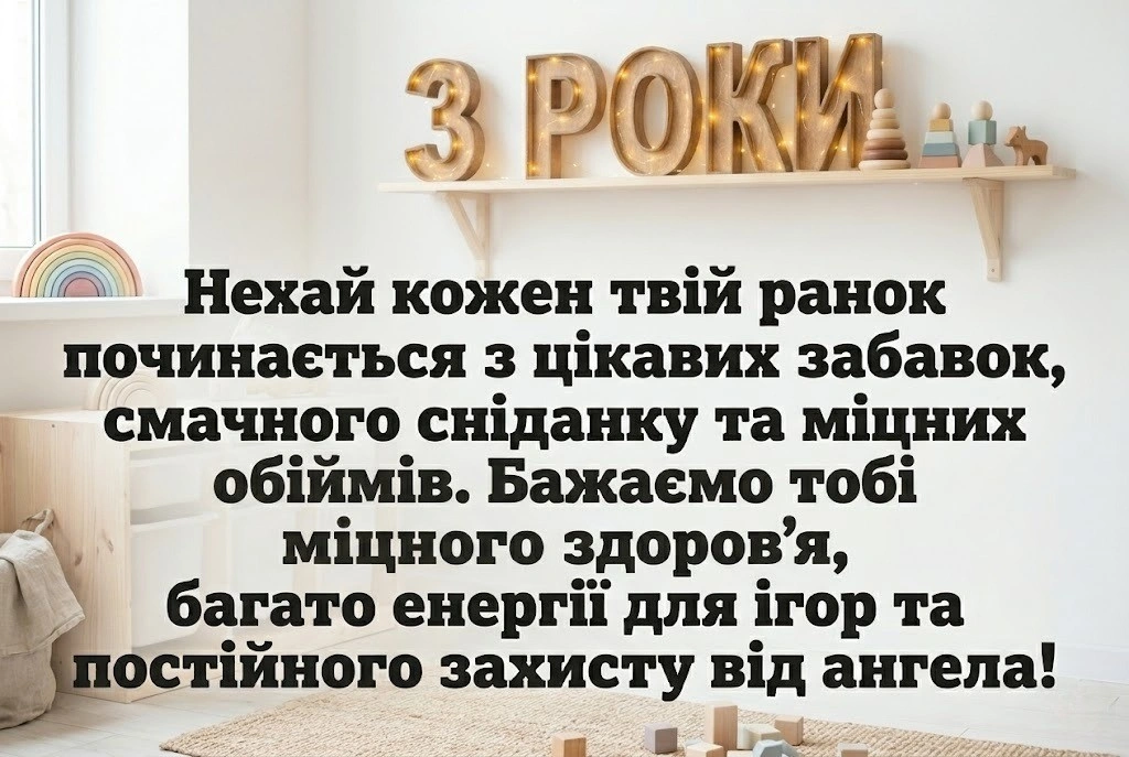 Привітання з днем народження для хлопчика на 3 роки: теплі слова для маленького джентльмена