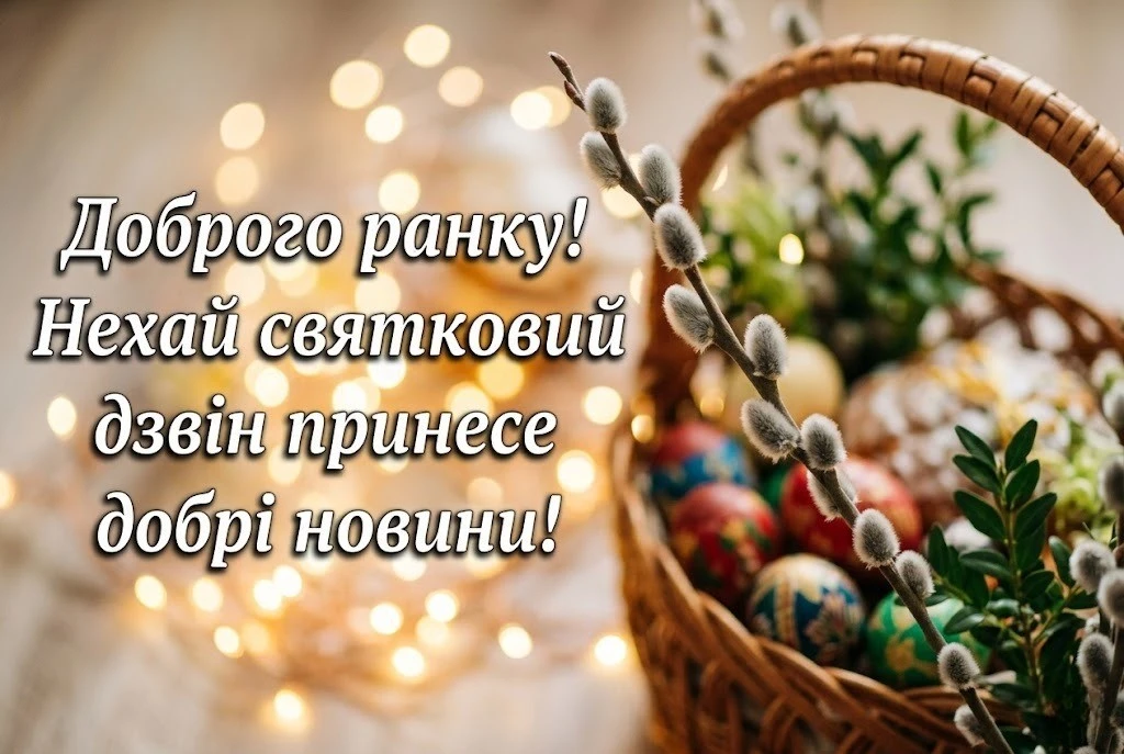 Доброго ранку та вітання з Великоднем: найкращі листівки для всієї України