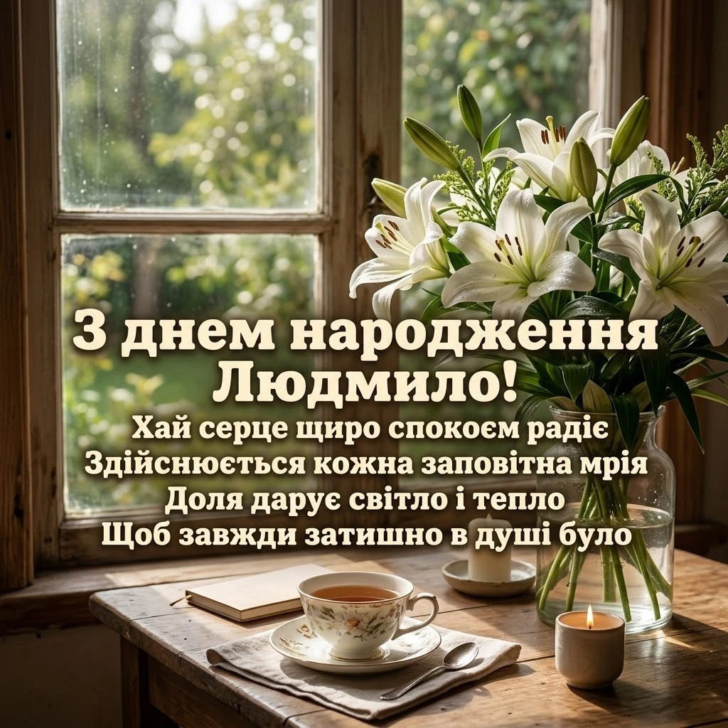 Найкращі привітання з днем народження для Людмили: вірші та проза
