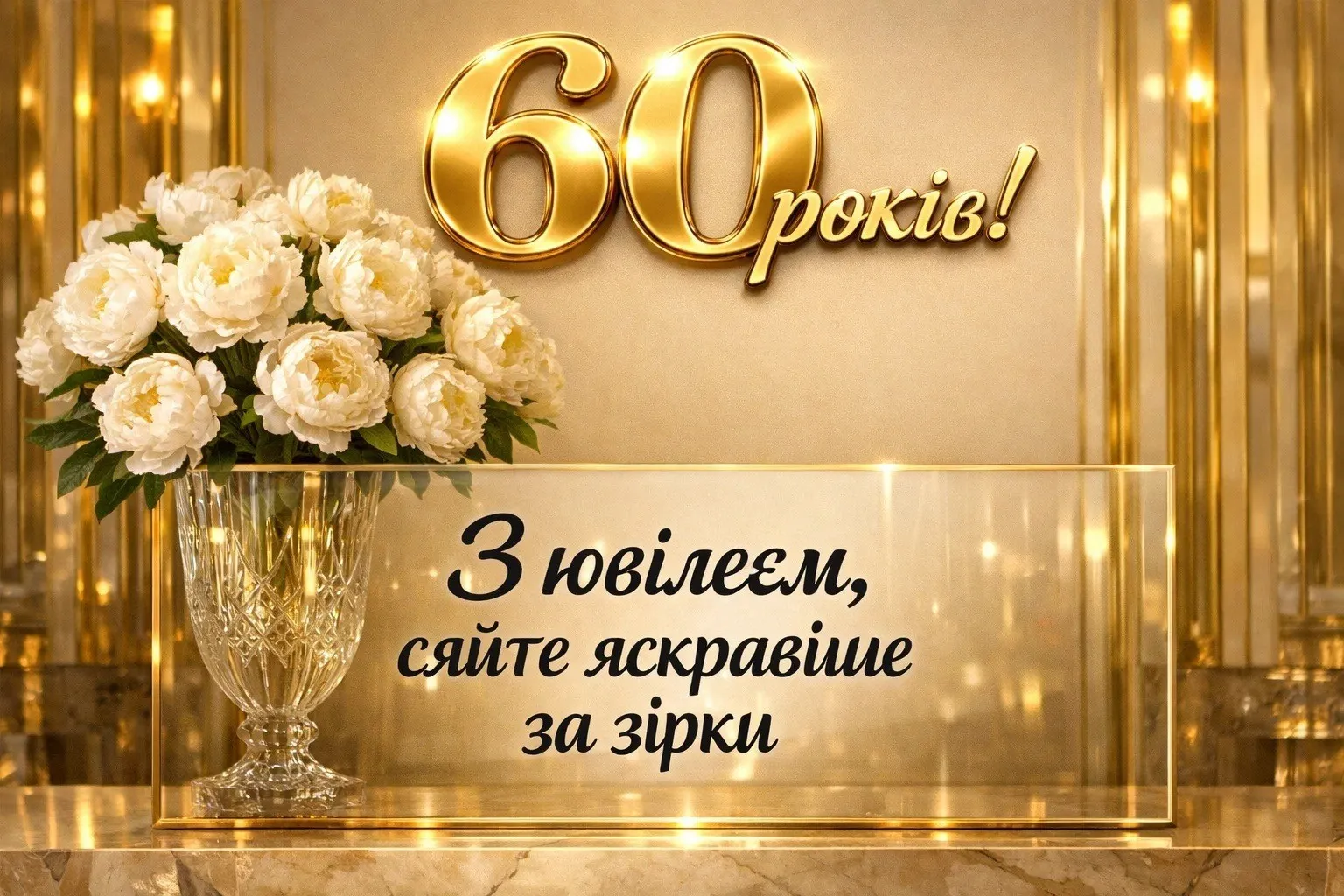 Ювілей 60 років: велика колекція привітань для особливої жінки