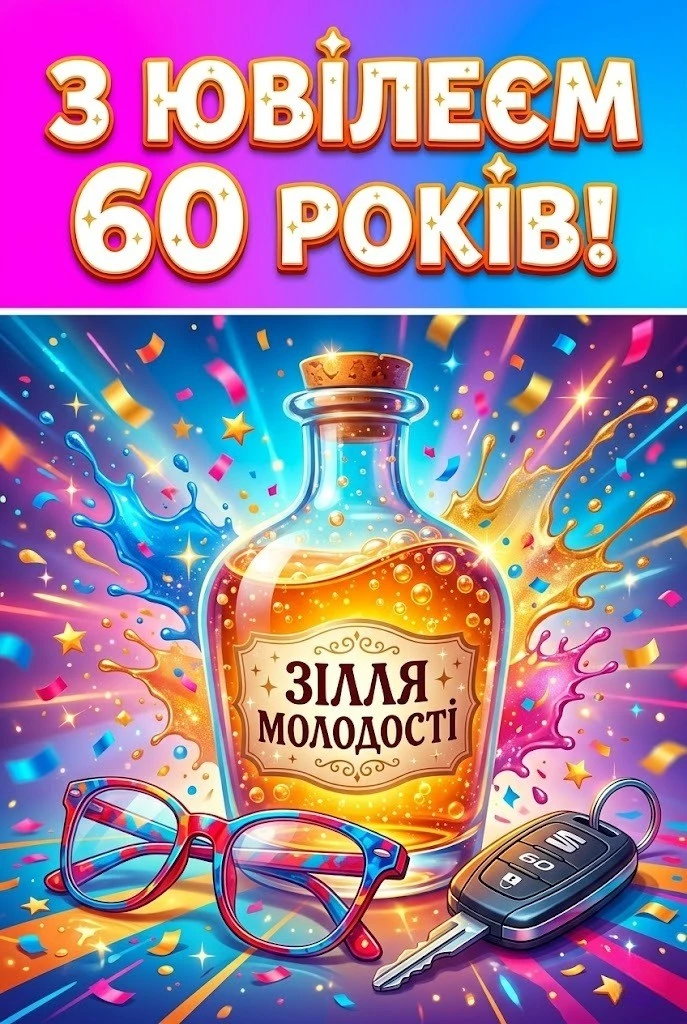 Ювілей 60 років: велика колекція привітань для особливої жінки