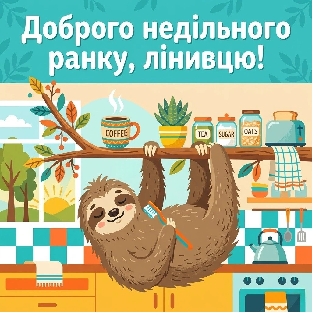 Доброго недільного ранку: сучасні прикольні картинки для найкращого настрою