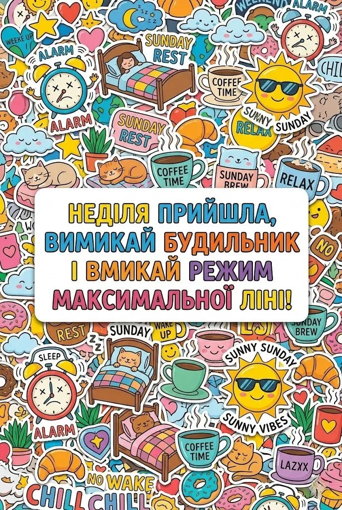 Доброго недільного ранку: сучасні прикольні картинки для найкращого настрою