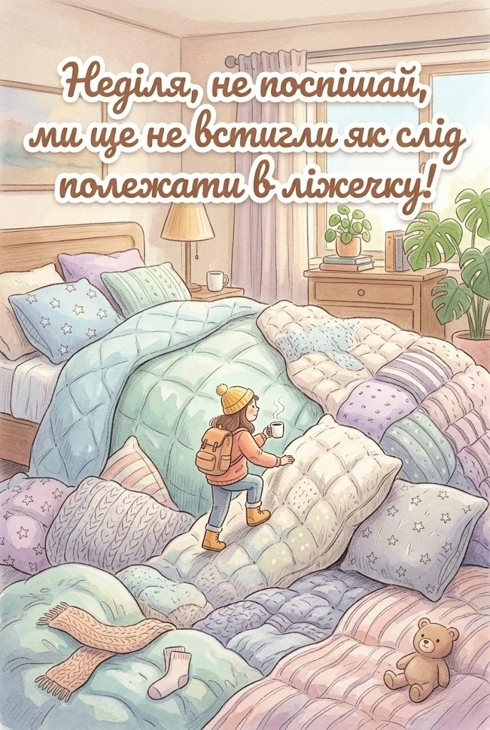 Доброго недільного ранку: сучасні прикольні картинки для найкращого настрою