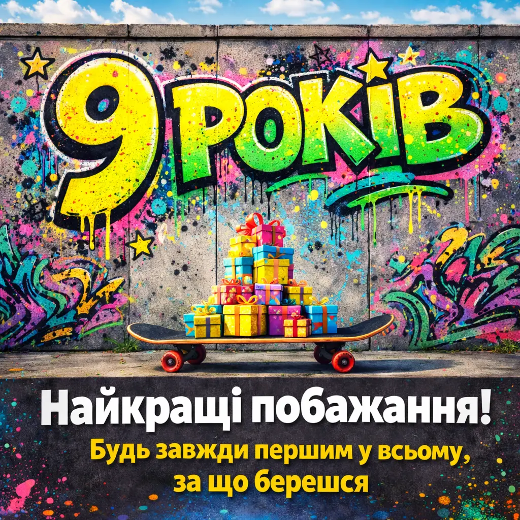 Привітання з днем народження хлопчику на 9 років: найкращі побажання у віршах та прозі