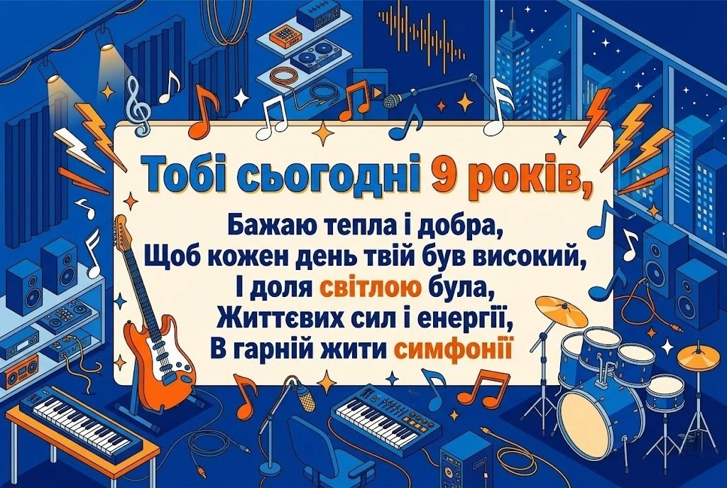 Привітання з днем народження хлопчику на 9 років: найкращі побажання у віршах та прозі