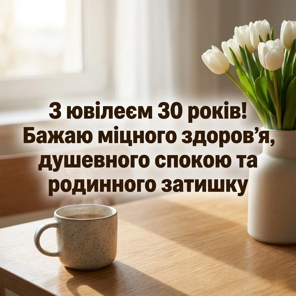 Привітання з днем народження на ювілей 30 років: найкращі побажання у прозі та віршах