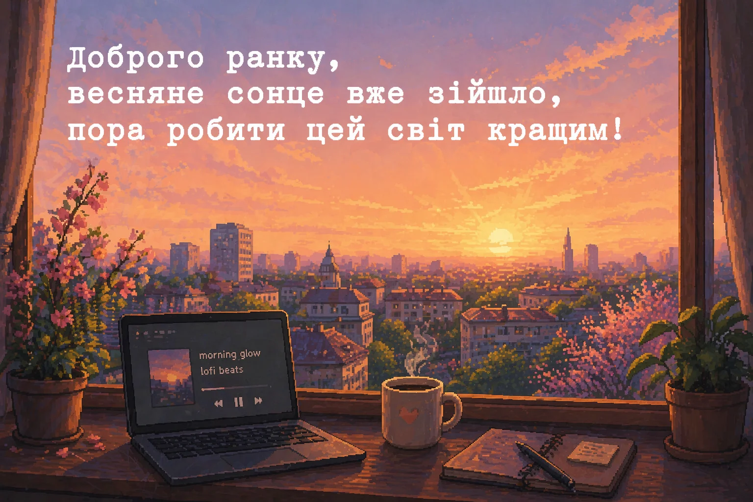 Доброго ранку: весняні картинки та сучасні мотиваційні листівки для гарного настрою