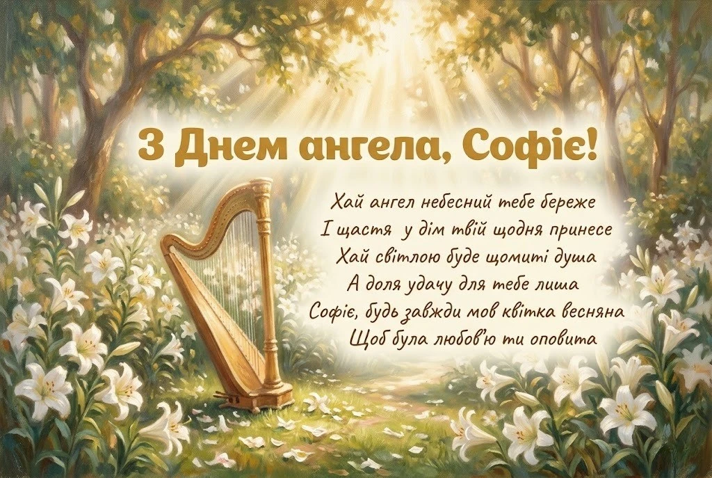 Привітання для Софії з днем ангела: тексти, що наповнюють серце світлом