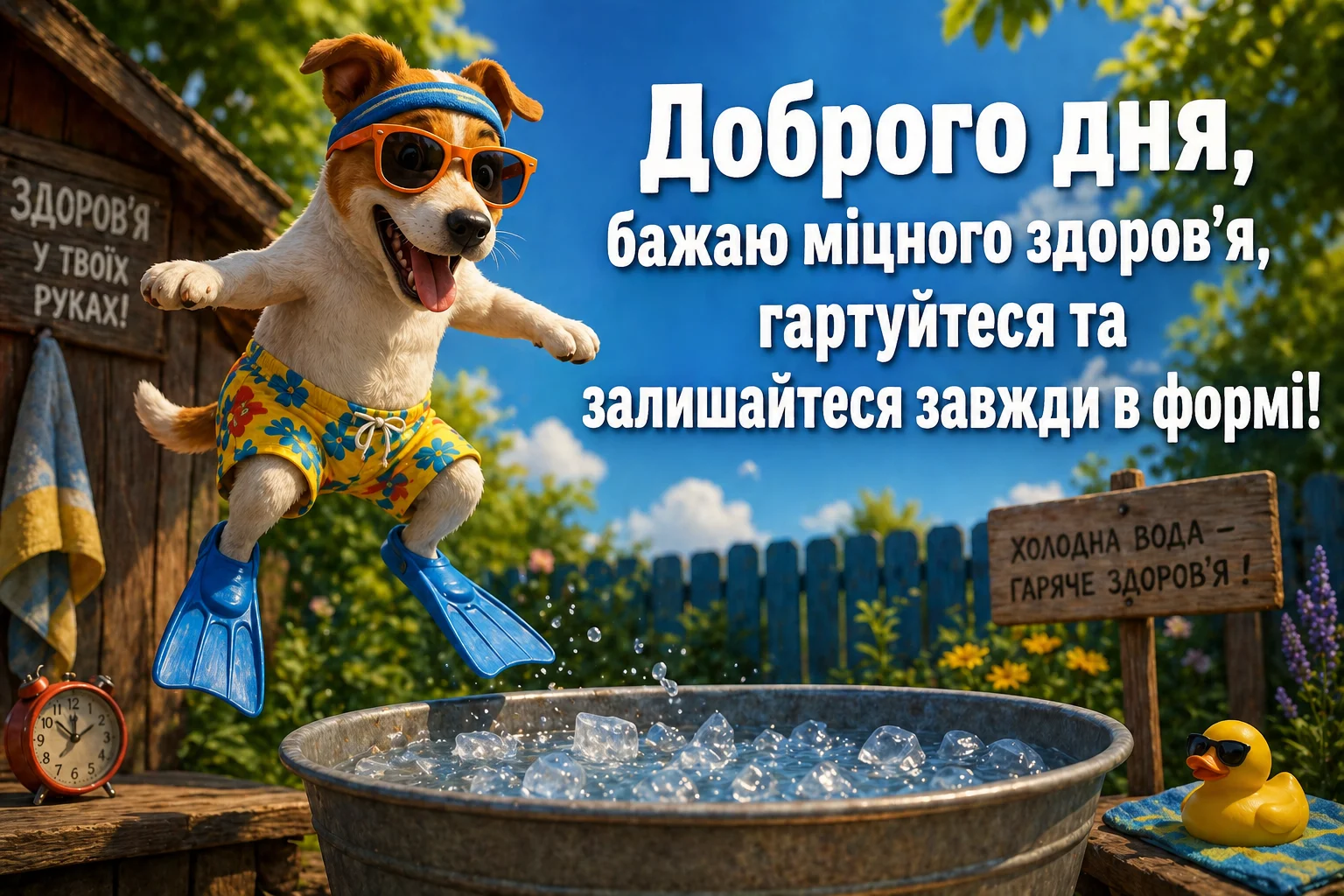 Доброго дня і міцного здоров’я: сучасні українські картинки та щирі побажання