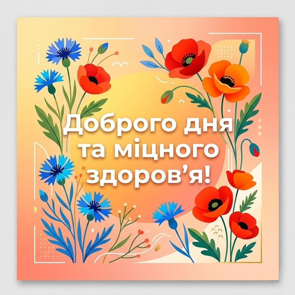 Доброго дня і міцного здоров’я: сучасні українські картинки та щирі побажання