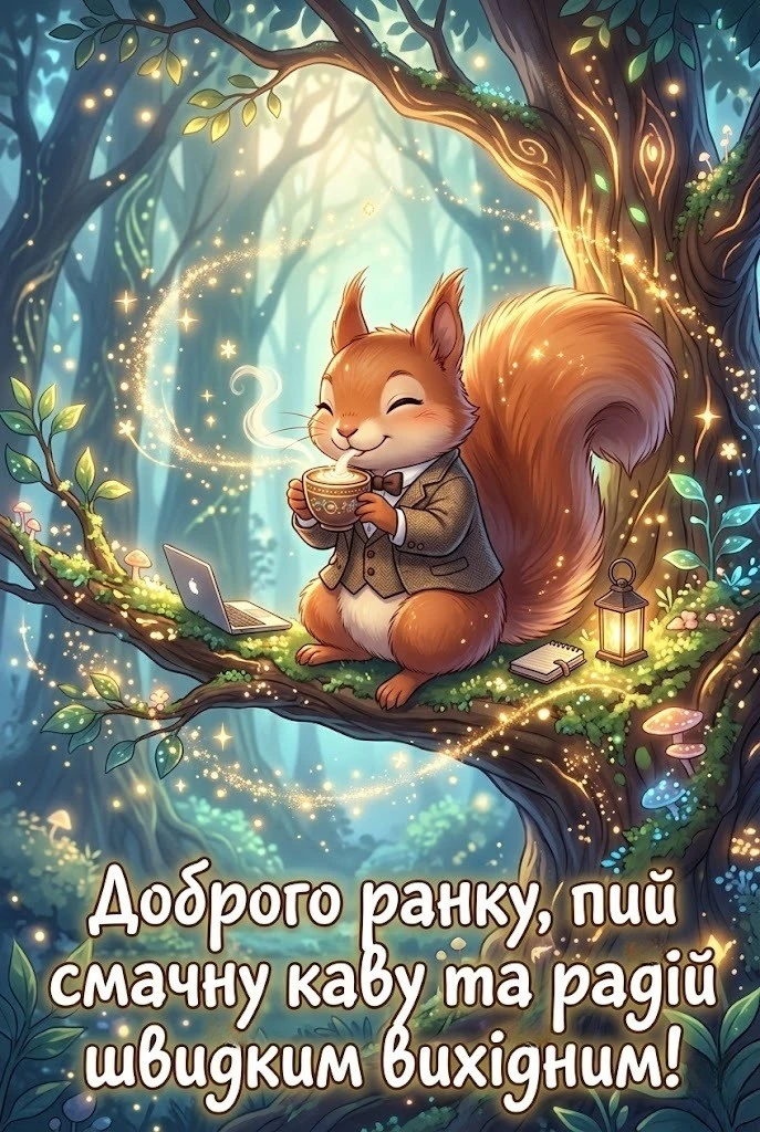 Доброго ранку: картинки для гарного завершення робочого тижня та чудового настрою