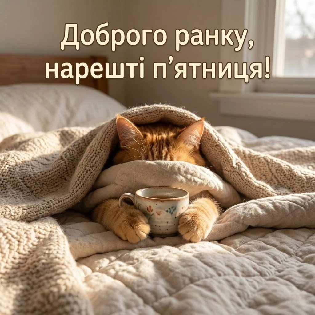 Доброго ранку: картинки для гарного завершення робочого тижня та чудового настрою