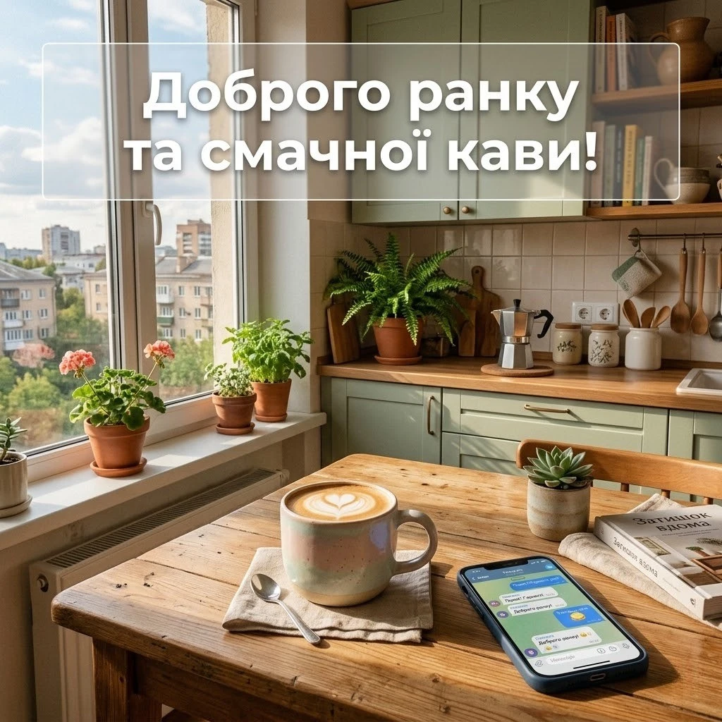 Доброго ранку та смачної кави: сучасні картинки та душевні привітання для всієї Україн