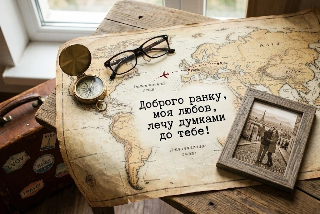 Доброго ранку, моя любов, навіть кілометри не заважають мені думати про тебе: душевні листівки та побажання