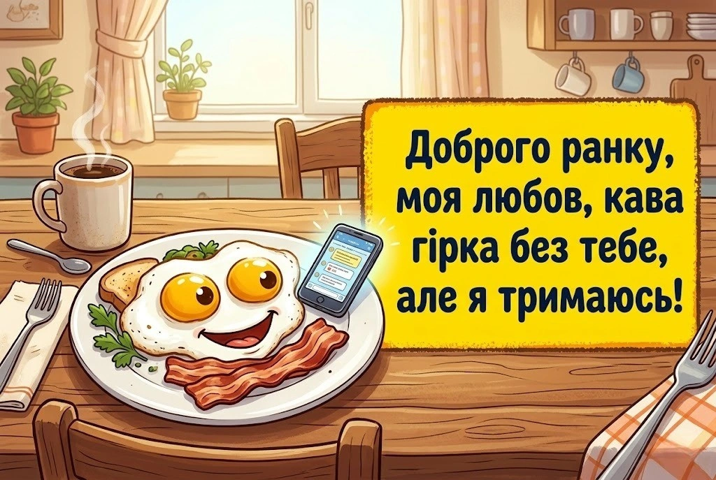 Доброго ранку, моя любов, навіть кілометри не заважають мені думати про тебе: душевні листівки та побажання