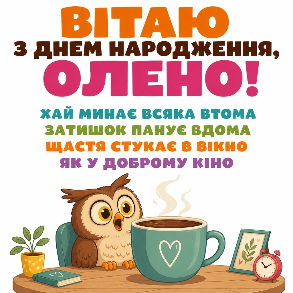 з днем народження олена