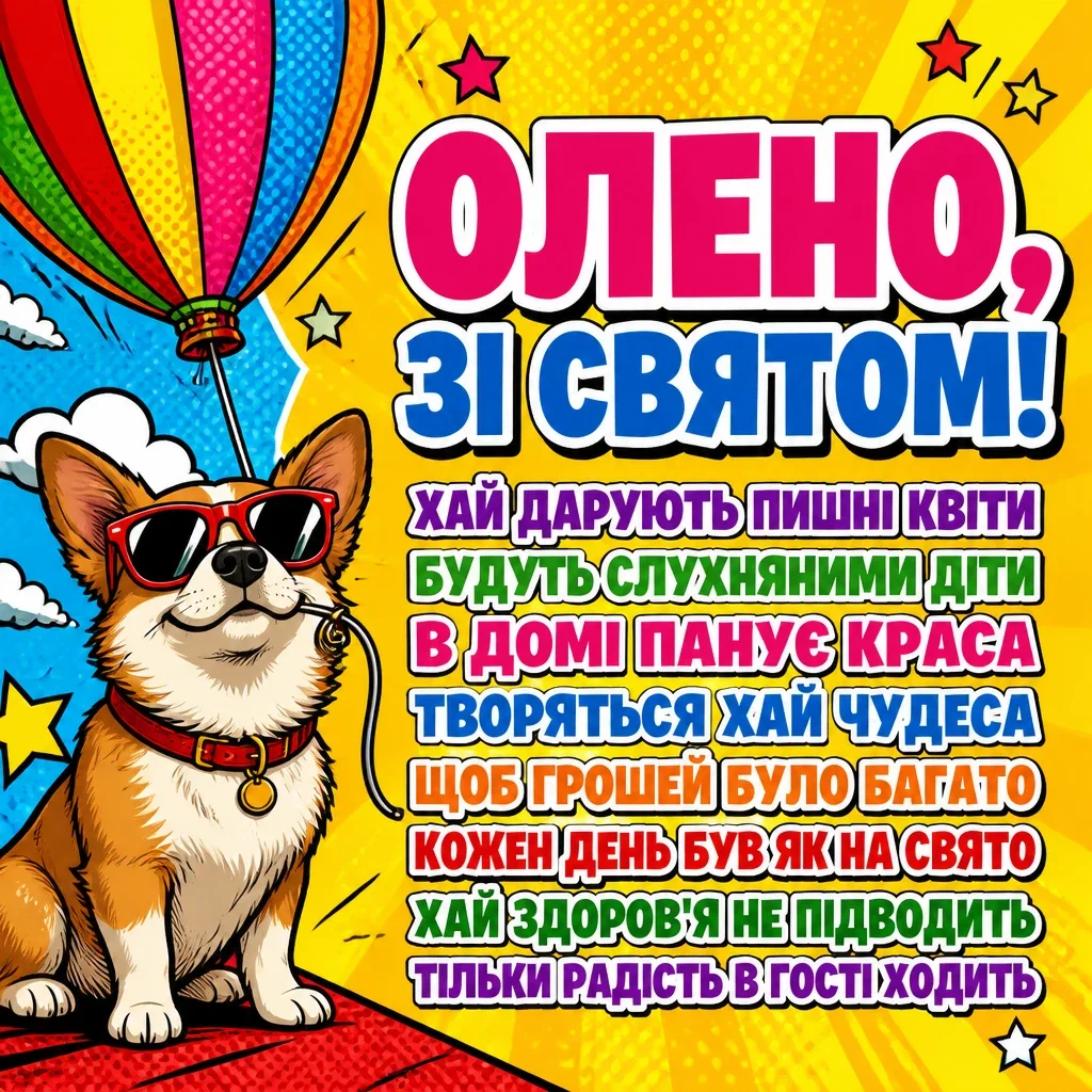 з днем народження олена