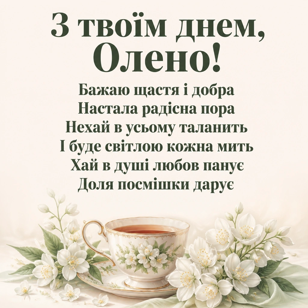 з днем народження олена