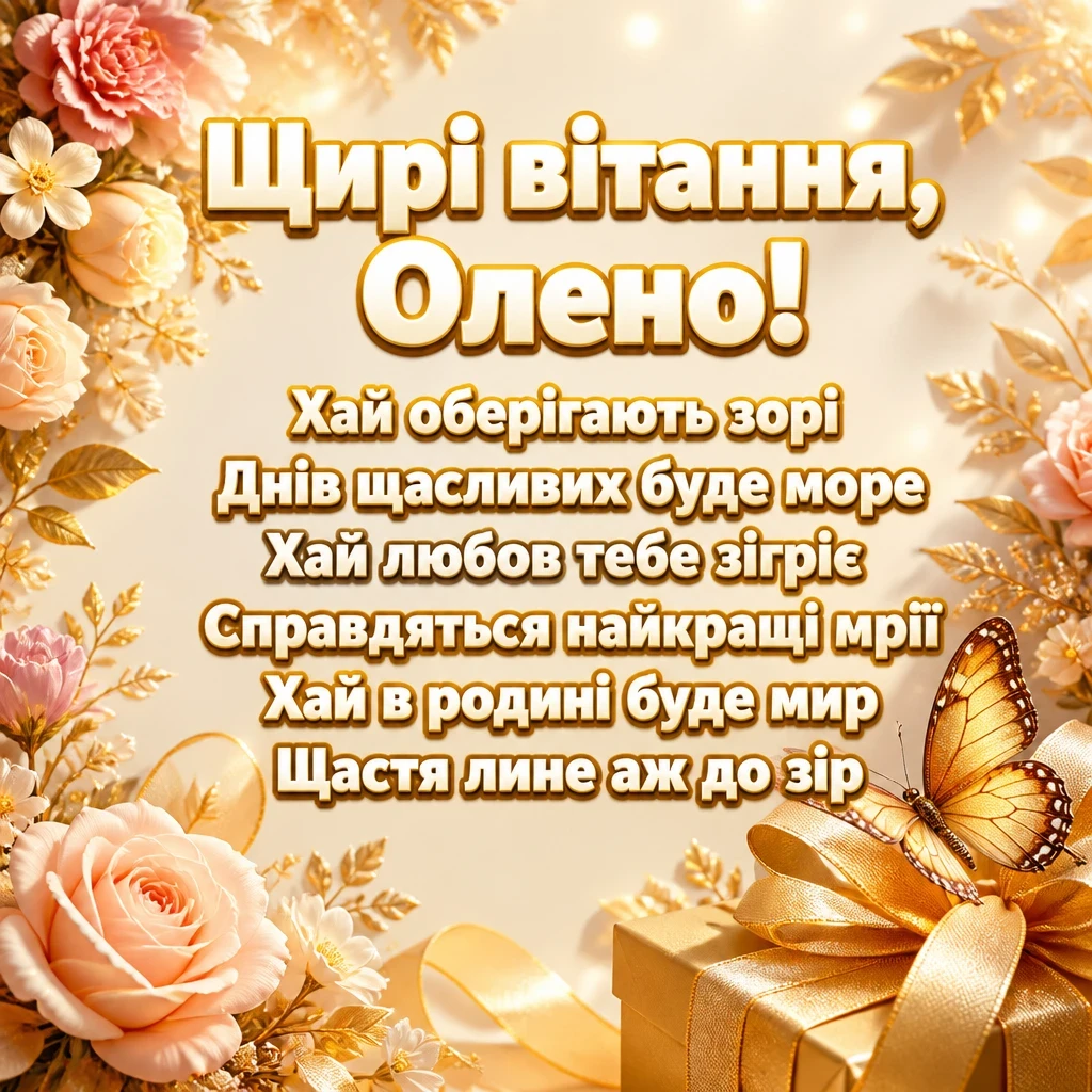 з днем народження олена