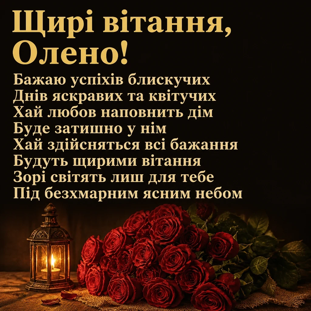 з днем народження олена