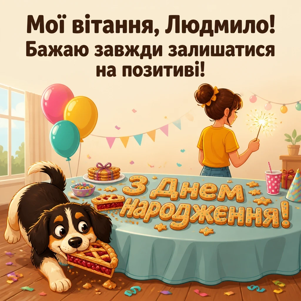 з днем народження людмила з днем народження людмила