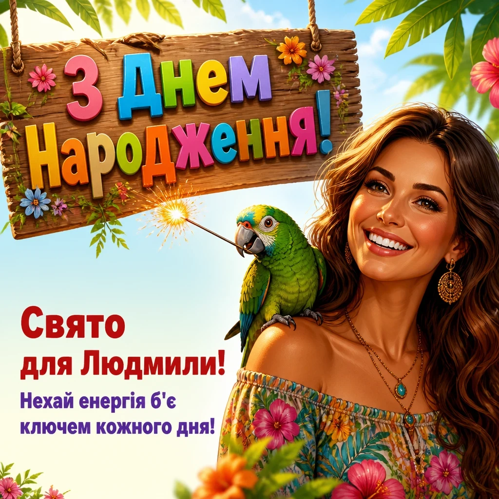 з днем народження людмила з днем народження людмила