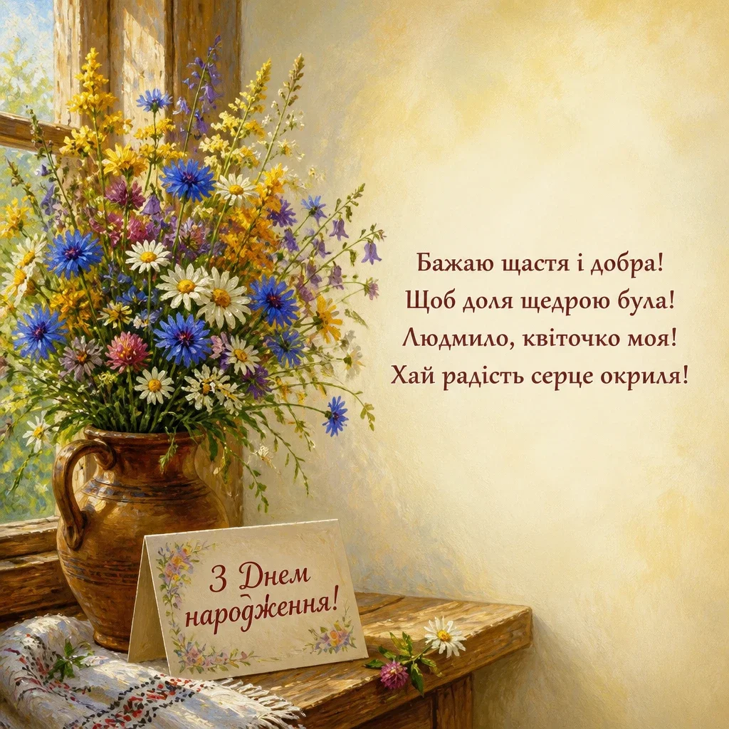 з днем народження людмила з днем народження людмила