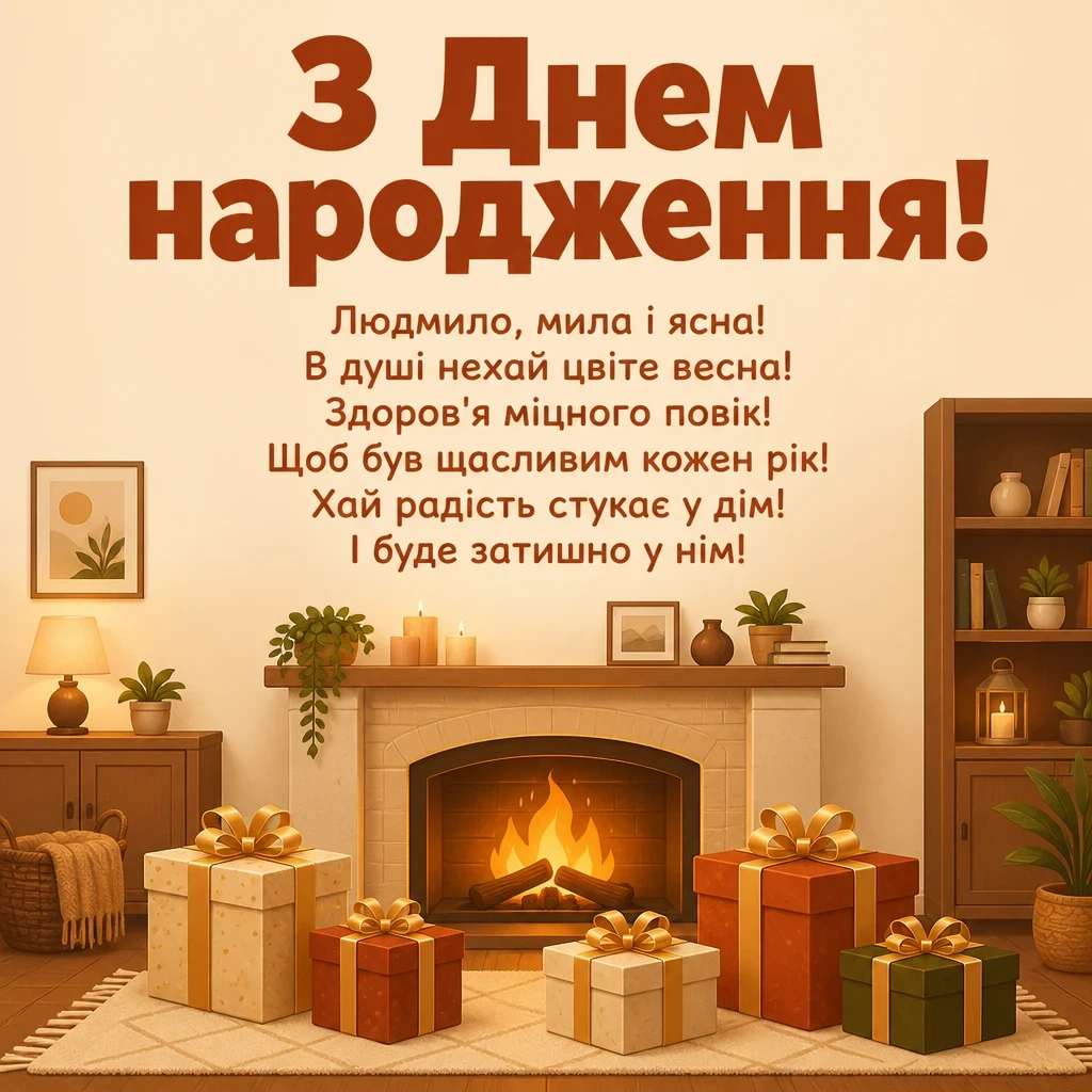 з днем народження людмила з днем народження людмила