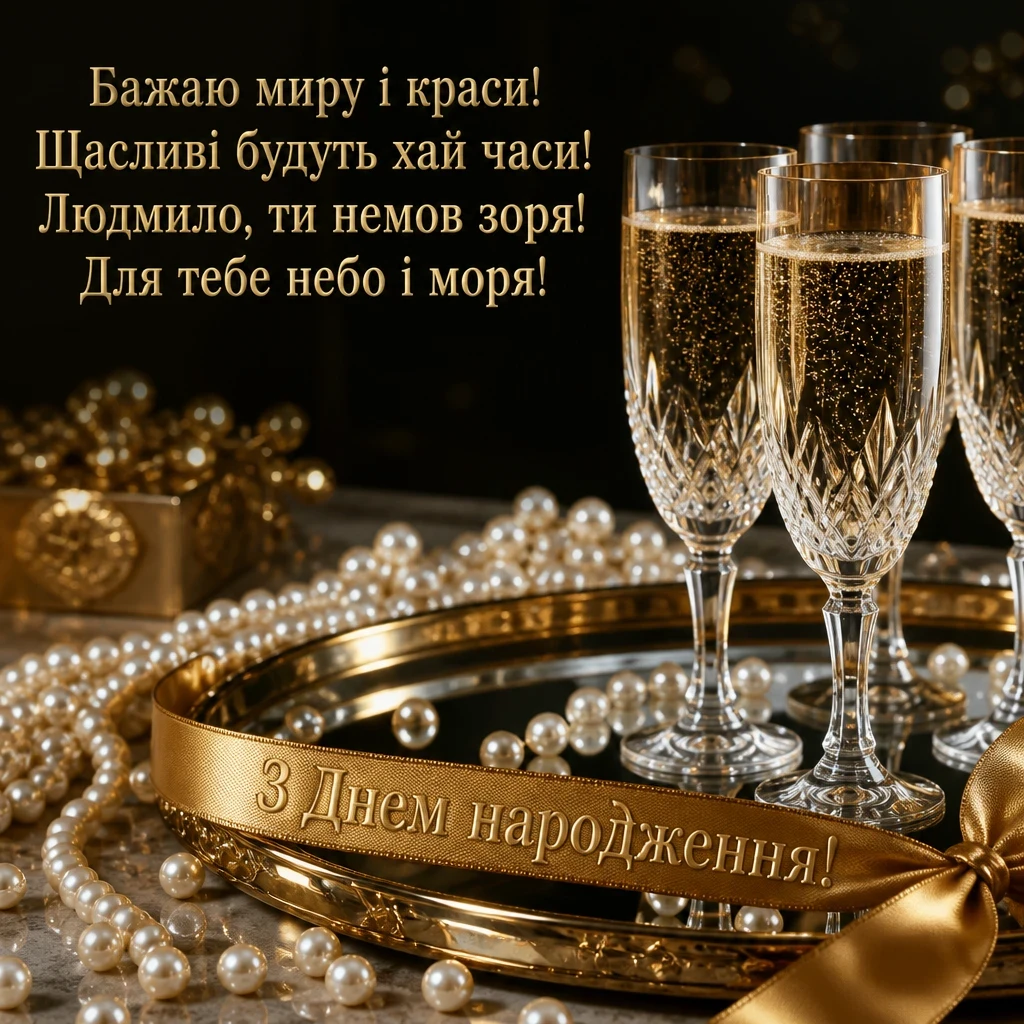 з днем народження людмила з днем народження людмила
