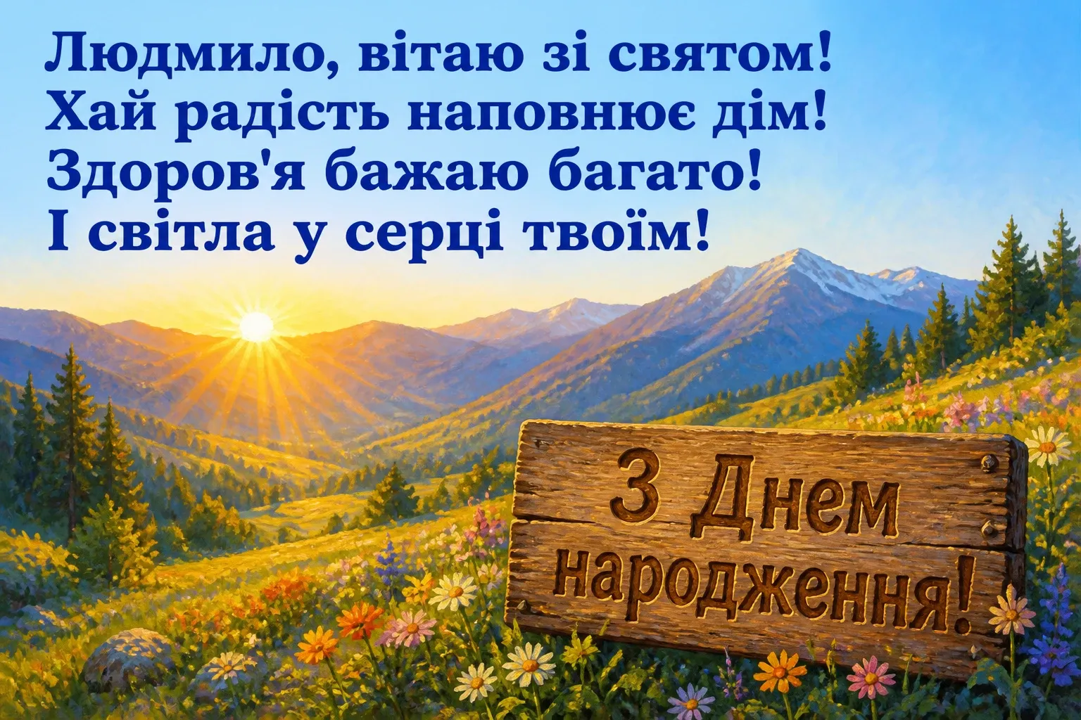 з днем народження людмила з днем народження людмила