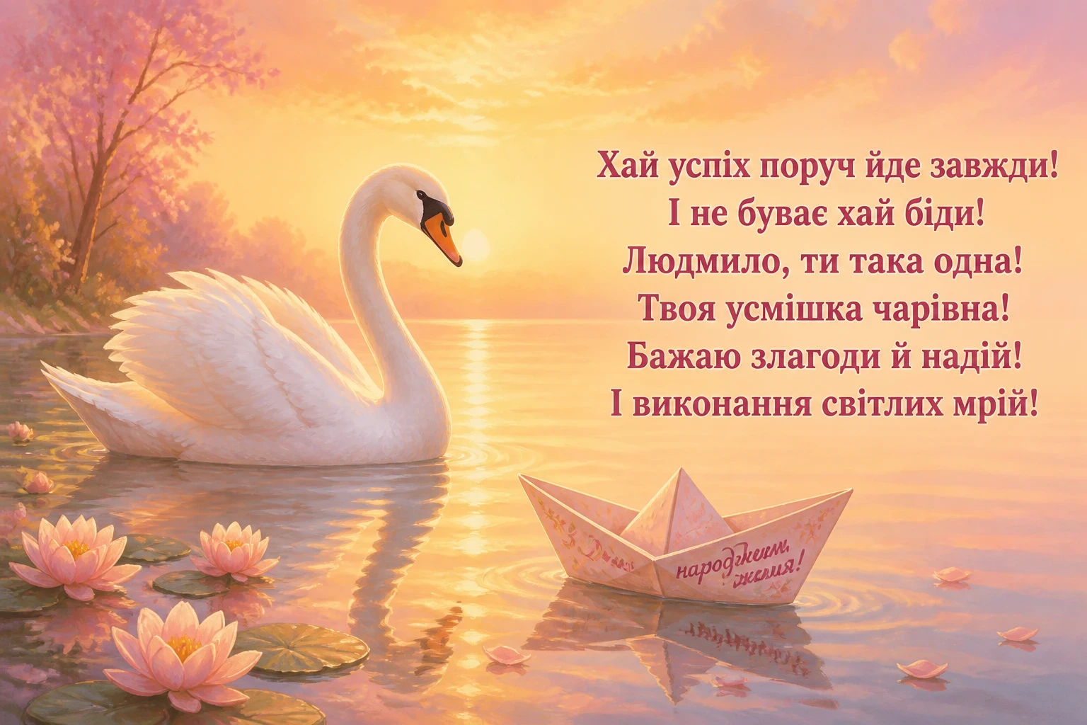 з днем народження людмила з днем народження людмила