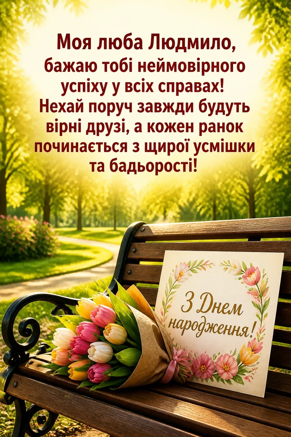 з днем народження людмила з днем народження людмила