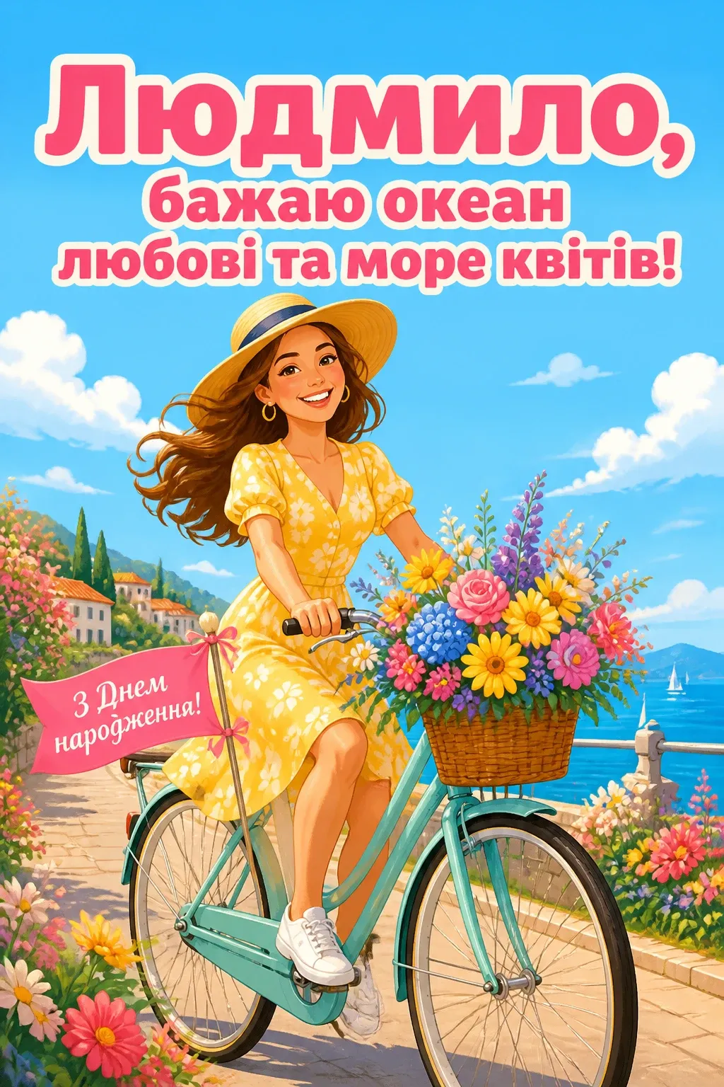 з днем народження людмила з днем народження людмила