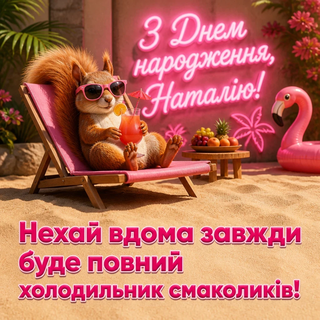 з днем народження наталія