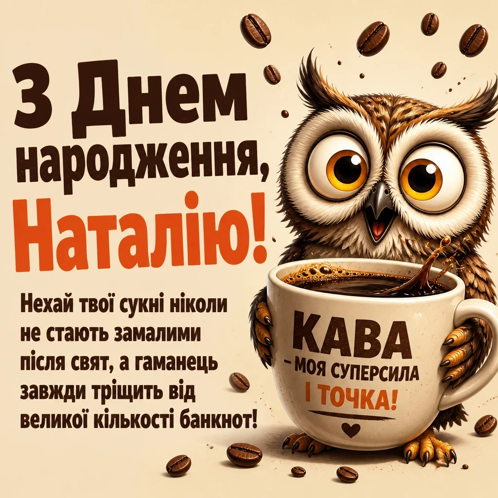 з днем народження наталія