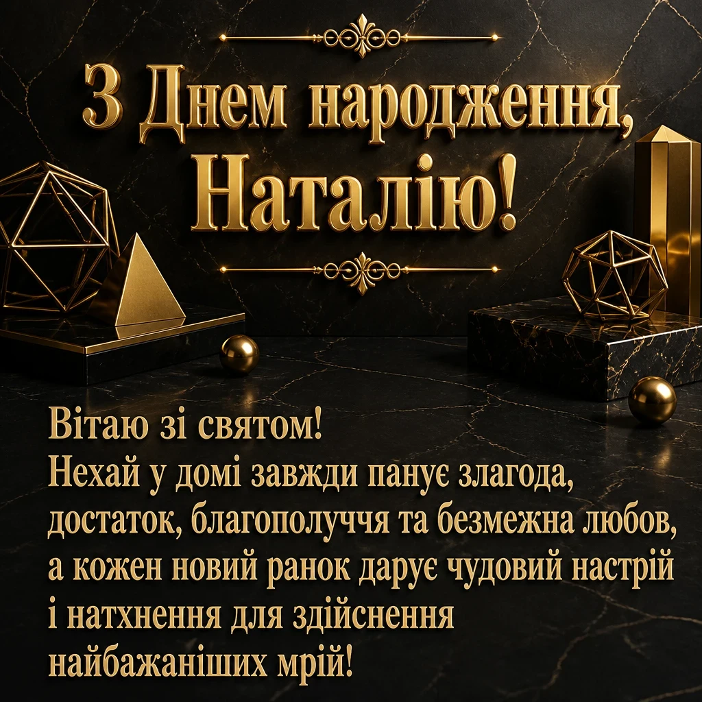 з днем народження наталія