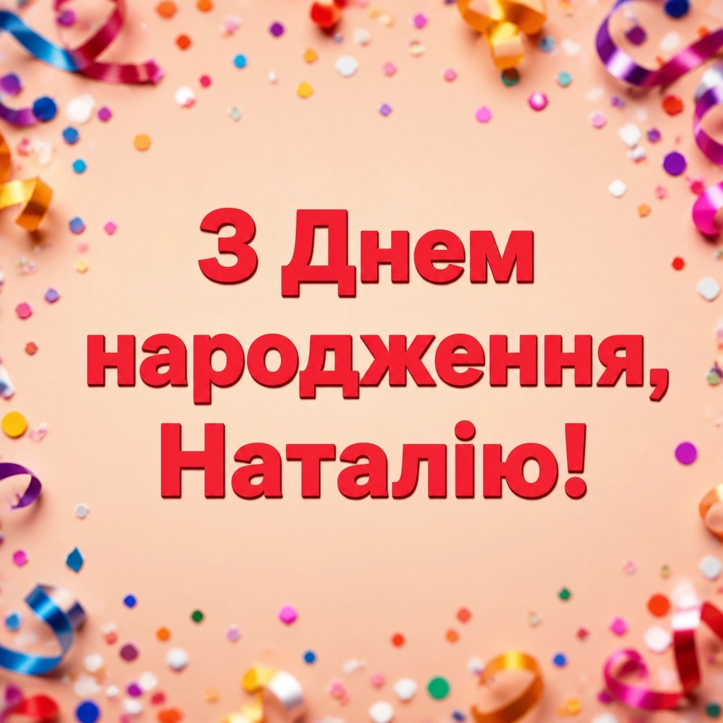 з днем народження наталія