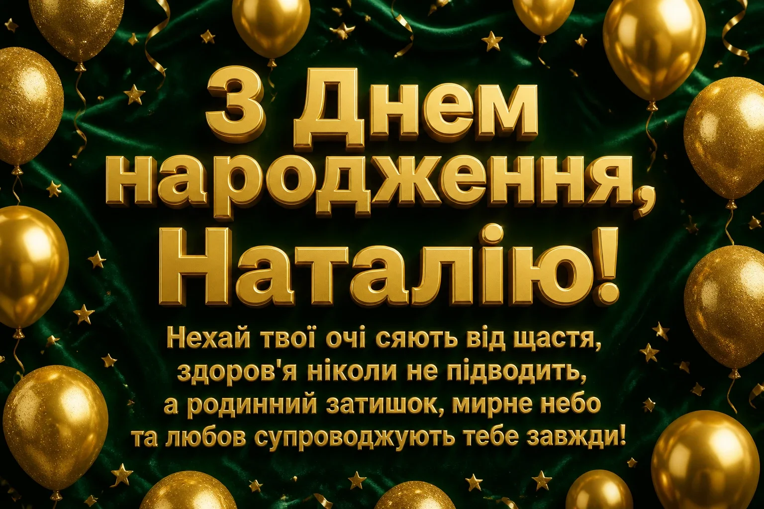 з днем народження наталія